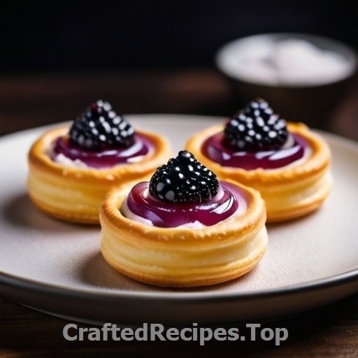 Swedish Cream Pastry with Caviar and Red Onion