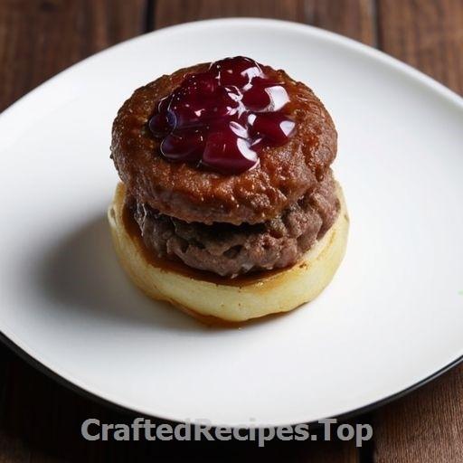 Swedish-Style Beef Patties with Lingonberry Jam and Pickled Onions