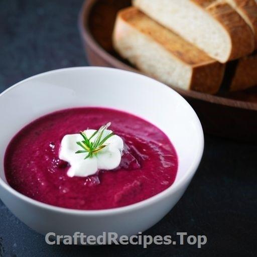 Sweet Beet Soup with Sour Cream