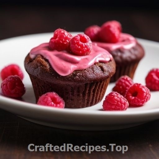 Sweet Muffins with Raspberry Cream