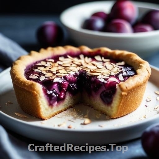 Sweet Plum Bars with Almond Sprinkles