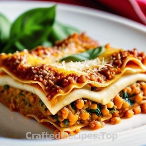 Vegetarian Lasagna with Red Lentils