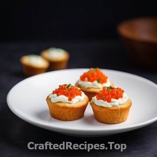West Bothnia Muffins with Crème Fraîche and Salmon Roe