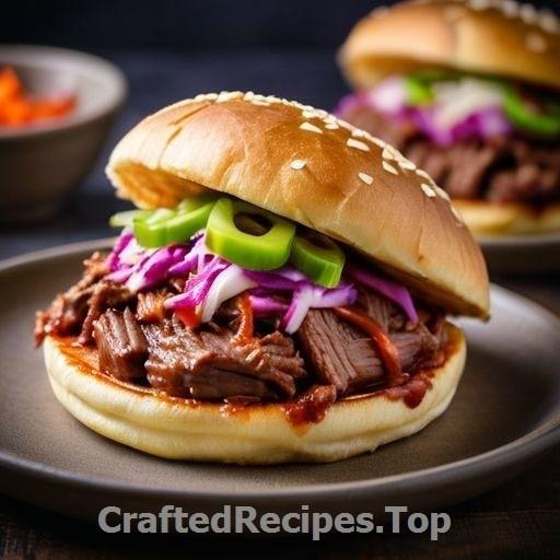 Wild Game Pulled Elk with Quick Pickled Vegetables