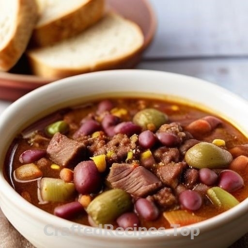 Winter Meat Stew with Beans and Root Vegetables